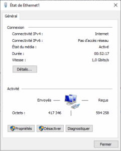 etat ethernet1