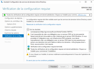 verification de la configuration ad